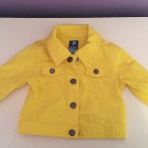 Baby girl yellow jean jacket